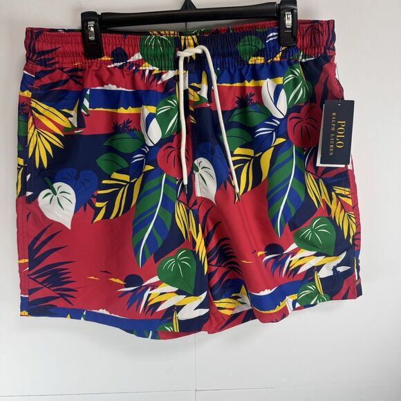 Polo Ralph Lauren Hoffman Print Classic Fit 5.75" Swim Trunks Sz: XL - Picture 2 of 7
